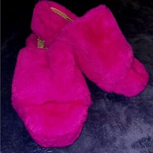 Fashion Nova Hot Pink Platforms
